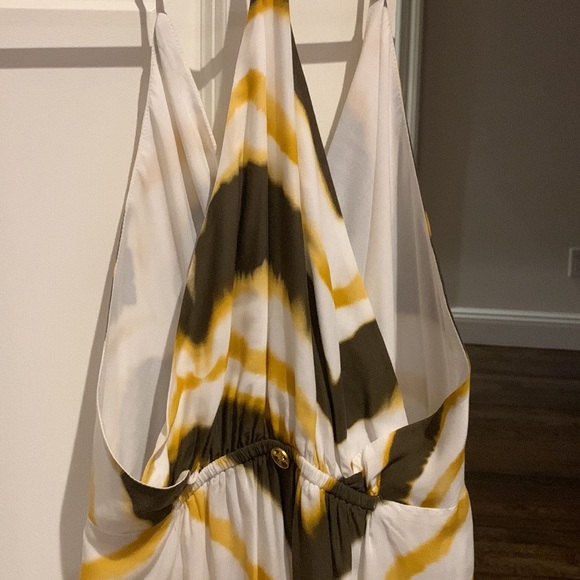 Vix Lux Beach Cover Up With In White, Gold & Brown Size Small Petite - Picture 6 of 9